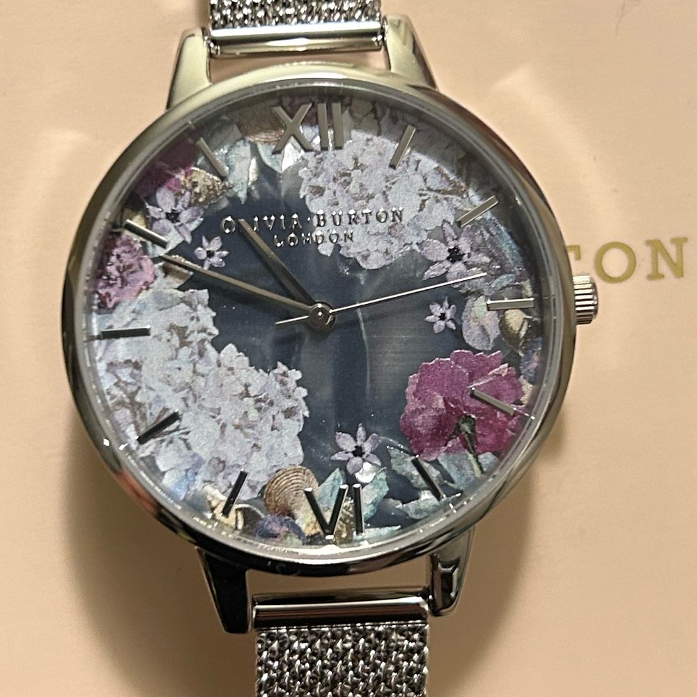 Olivia Burton Under The Sea Watch With 34mm MultiColored Floral Face - Picture 4 of 11